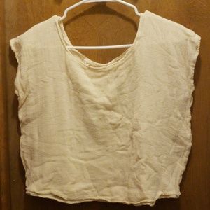 Boho chic crop shirt